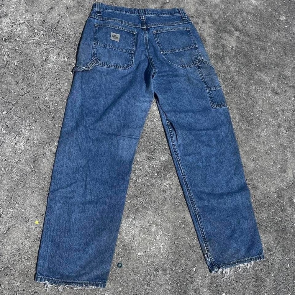 Vintage distressed Lee Dungarees carpenter jeans 30/32 grunge skater denim